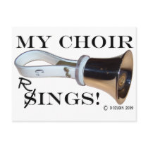 My Choir Rings Postcard