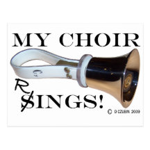 My Choir Rings Postcard