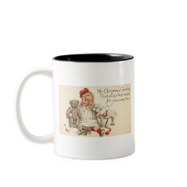 MY Christmas Greeting Child with Teddy Bear Mug