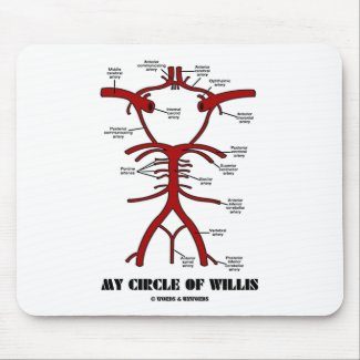 My Circle Of Willis (Arteries Anatomical Humor) mousepad