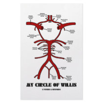 My Circle Of Willis (Arteries Anatomical Humor) Stationery Design