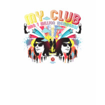 "My Club" White Spaghetti t-shirts by PEPInc "My Club" White Spaghetti t-shirts