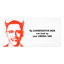 My conservative mom can beat up your liberal dad photo cards