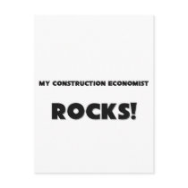 MY Construction Economist ROCKS! postcards by professions MY Construction Economist ROCKS! postcards