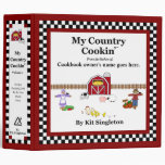 My Country Cookin' Basic Cookbook 3 Ring Binder