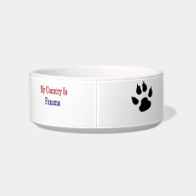 My Country Is Panama Cat Water Bowls
