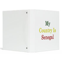 My Country Is Senegal 3 Ring Binders