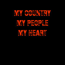 MY COUNTRYMY PEOPLE MY HEART t-shirts