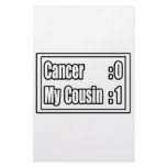 My Cousin Beat Cancer (Scoreboard) Stationery Paper