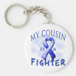 My Cousin Is A Fighter Blue Key Chain