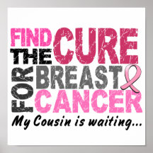 My Cousin Is Waiting Breast Cancer Print