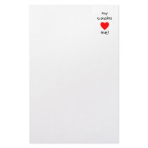 My Cousins Love Me Personalized Stationery