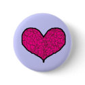 My cracked and broken heart buttons