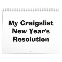 My Craigslist New Year's Resolution Wall Calendars