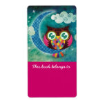 My Crescent Owl Bookplates Labels