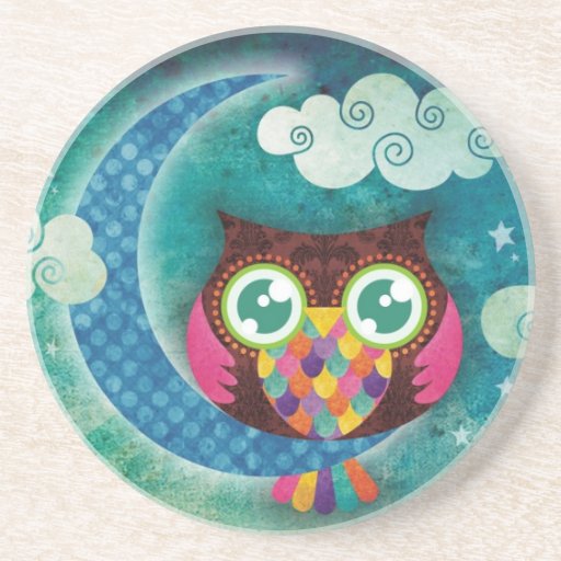 My Crescent Owl Coaster