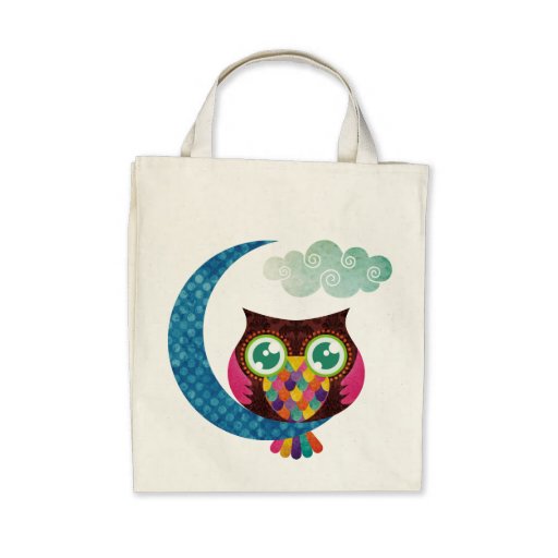 My Crescent Owl Tote Bags