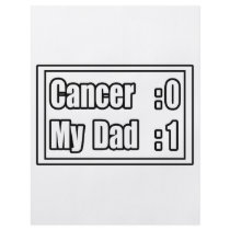 My Dad Beat Cancer (Scoreboard) Personalized Flyer