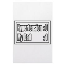 My Dad Beat Hypertension (Scoreboard) stationery by Hypertension_Shirts My Dad Beat Hypertension (Scoreboard) stationery