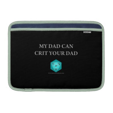 My Dad Can Crit Your Dad iPad Sleeve