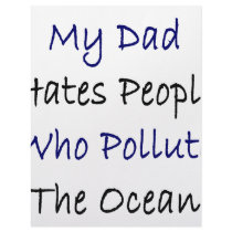 My Dad Hates People Who Pollute The Ocean letterhead