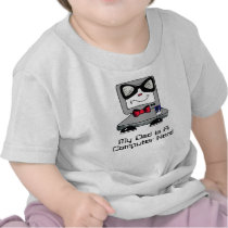 My Dad Is A Computer Nerd Geek Shirt for Babies