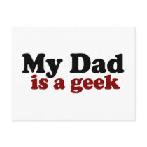 My Dad is a Geek postcards