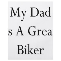 My Dad Is A Great Biker Flyer Design