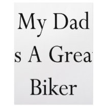 My Dad Is A Great Biker Letterhead Design