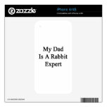 My Dad Is A Rabbit Expert Skins For iPhone 4