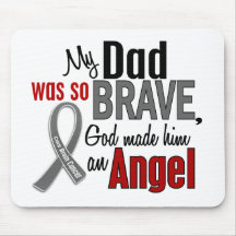 My Dad Is An Angel 1 Brain Cancer Mousepads