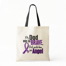 My Dad Is An Angel Pancreatic Cancer Tote Bag