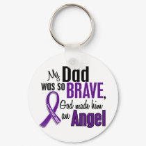 My Dad Is An Angel Pancreatic Cancer keychains