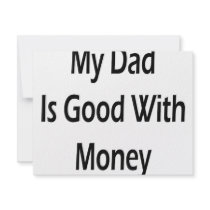 My Dad Is Good With Money invitations
