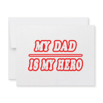 My Dad Is My Hero invitations by Proud_Dad_Shirts My Dad Is My Hero invitations