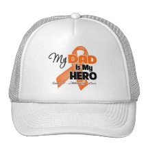 My Dad is My Hero - Leukemia Trucker Hats