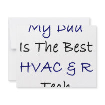My Dad Is The Best HVAC & R Tech invitations