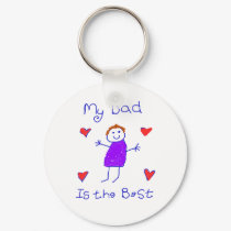 My Dad is the Best keychains by ChocolateJava My Dad is the Best keychains