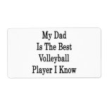 My Dad Is The Best Volleyball Player I Know Custom Shipping Labels