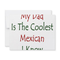My Dad Is The Coolest Mexican I Know invitations