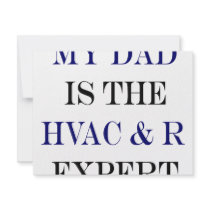 My Dad Is The HVAC & R Expert invitations