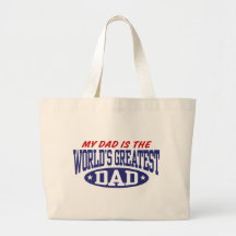 My Dad Is The World's Greatest Dad Bags