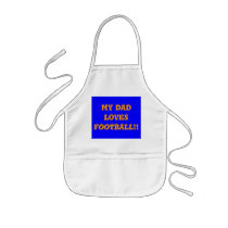 My Dad Loves Football!!>Kids Apron