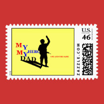 My Dad, My Hero postage