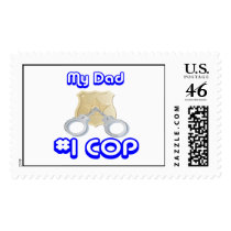 My Dad Number One COP Postage Stamps