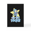 My Dad Rocks Father's Day Card - Black background by cutietoots My Dad Rocks Father's Day Card - Black background