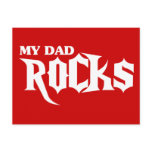My Dad Rocks Postcard