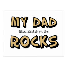 My Dad Rocks Postcard