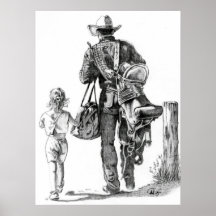My Dad´s a Cowboy Print