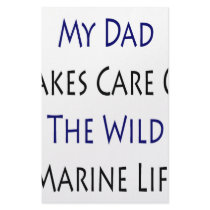My Dad Takes Care Of The Wild Marine Life stationery